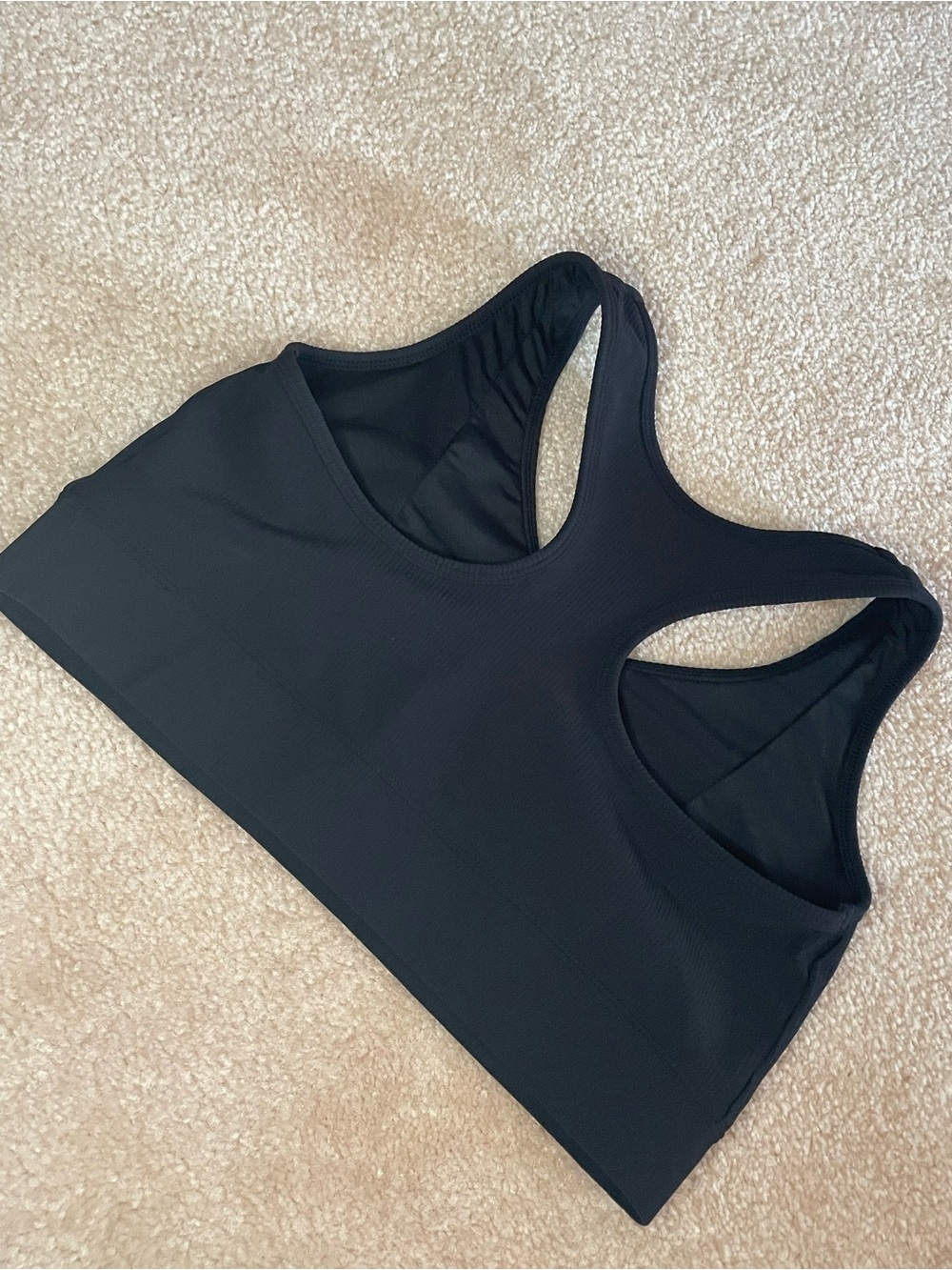 Avia Black Ribbed Sports Bra – Size XL - Picture 2 of 6